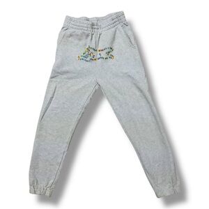 🔥 Ice Cream Kids Jogger Sweatpants 👟 Size 7/8 Gray w/ Multicolor Dog Logo